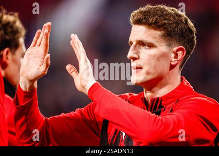 Eindhoven, Paesi Bassi. 29 gennaio 2025. EINDHOVEN, PAESI BASSI - GENNAIO 29: Guus Til dei gesti del PSV prima dell'incontro di fase MD8 della UEFA Champions League 2024/25 tra il PSV Eindhoven e il Liverpool FC al PSV Stadion il 29 gennaio 2025 a Eindhoven, Paesi Bassi. (Foto di Broer van den Boom/Orange Pictures) credito: Orange Pics BV/Alamy Live News Foto Stock