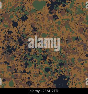 Vettore con motivo mimetico tedesco flecktarn Illustrazione Vettoriale