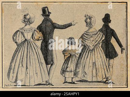 Francia. 1830. Pezzi satirici. Modalità dei tempi. Raccolta del cabinet di stampa. Collezione privata. Journées Révolutionnaires', 1830-1848, París, Foto Stock