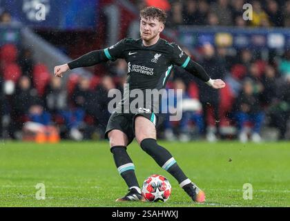 Eindhoven, Paesi Bassi. 29 gennaio 2025. Harvey Elliott del Liverpool durante la partita di UEFA Champions League al Philips Stadion di Eindhoven. Il credito per immagini dovrebbe essere: Ian Stephen/Sportimage Credit: Sportimage Ltd/Alamy Live News Foto Stock