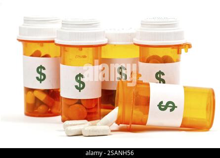 Il concetto di costo elevato dell'assistenza sanitaria Foto Stock