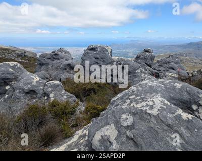 Escursioni a Table Mountain Foto Stock
