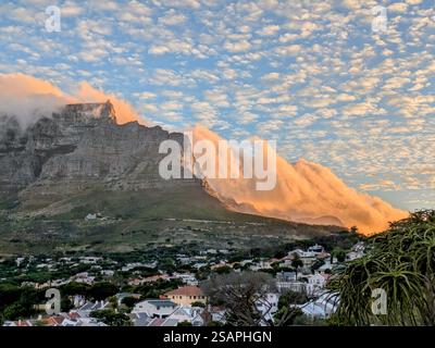 Vista della Table Mountain da Tamberskloof Foto Stock