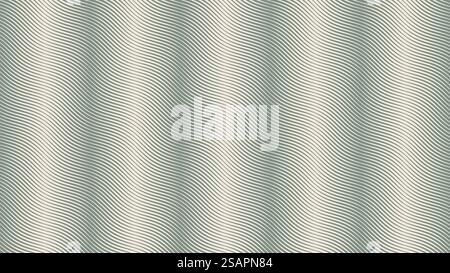 Tratteggio parallelo linee ondulate motivo mezzitoni trama vettoriale astratta ad angolo trama verde pallido isolata su sfondo chiaro. Tratti di incisione inclinati per disegni a mezzitoni sfondo grafico neutro. Tratteggio parallelo linee ondulate motivo mezzitoni trama a righe vettoriali astratte Illustrazione Vettoriale