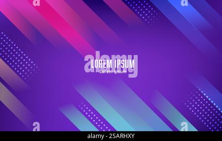 Sfondo geometrico astratto, sfondo a colori moderno, gradazione per il design Premium Vector Illustrazione Vettoriale