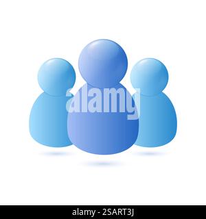 Illustrazione vettoriale con logo in stile 3d. Illustrazione Vettoriale