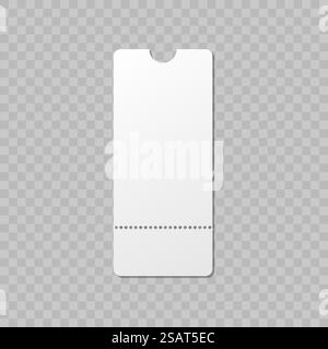 Modello modello ticket vuoto. Biglietti realistici vuoti della lotteria cinematografica. Volantini vettoriali vuoti. Modello modello ticket vuoto. Biglietti realistici vuoti della lotteria cinematografica. Volantini vettoriali vuoti. Illustrazione Vettoriale