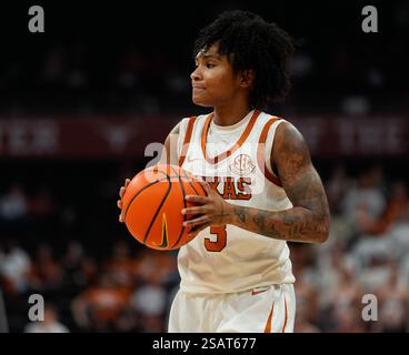 Austin, Texas, Stati Uniti. 30 gennaio 2025. Guardia texana RORI HARMON (3) durante una partita di basket tra Texas Longhorns e Missouri Tigers il 30 gennaio 2025 ad Austin, Texas. Texas è tornato da uno svantaggio di 11 punti per vincere la partita, 70-61. (Credit Image: © Scott Coleman/ZUMA Press Wire) SOLO PER USO EDITORIALE! Non per USO commerciale! Foto Stock