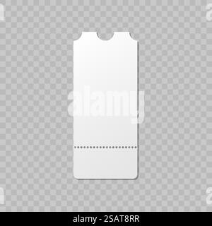 Modello modello ticket vuoto. Biglietti realistici vuoti della lotteria cinematografica. Volantini vettoriali vuoti. Modello modello ticket vuoto. Biglietti realistici vuoti della lotteria cinematografica. Volantini vettoriali vuoti. Illustrazione Vettoriale