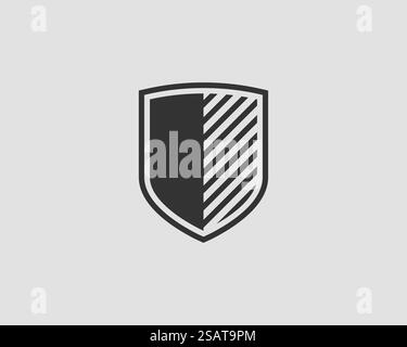 Icona dello scudo vettore. Sicuro e proteggere il logo. Illustrazione Vettoriale