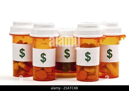 Il concetto di costo elevato dell'assistenza sanitaria Foto Stock