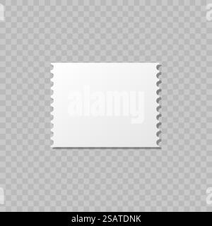 Modello modello ticket vuoto. Biglietti realistici vuoti della lotteria cinematografica. Volantini vettoriali vuoti. Modello modello ticket vuoto. Biglietti realistici vuoti della lotteria cinematografica. Volantini vettoriali vuoti. Illustrazione Vettoriale