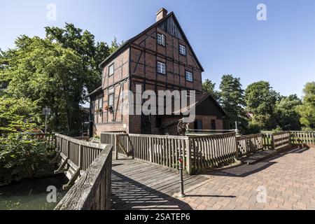 Klostermuehle, Wienhausen, bassa Sassonia, Germania, Mulino ad acqua, Europa Foto Stock