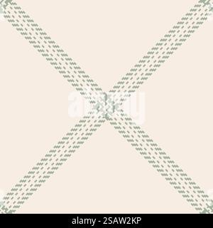 Motivo di compleanno a quadri, stoffa in tessuto a scacchi. Tartan vettoriale di lana senza cuciture in lino e colori pastello. Illustrazione Vettoriale