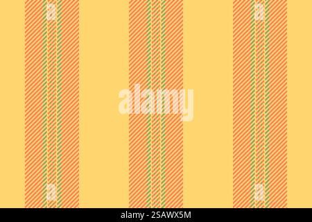 Nessuna persona può creare texture senza cuciture e decorare linee di strisce tessili. Tessuto di sfondo a motivo verticale Hanukkah color ambra e corallo. Illustrazione Vettoriale