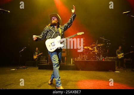 REGNO UNITO. 30 gennaio 2025. LONDRA, INGHILTERRA - GENNAIO 30: John Osborne dei "Brothers Osborne" si esibisce all'Eventim Apollo il 30 gennaio 2025 a Londra, Inghilterra. CAP/Mar © Mar/Capital Pictures credito: Capital Pictures/Alamy Live News Foto Stock