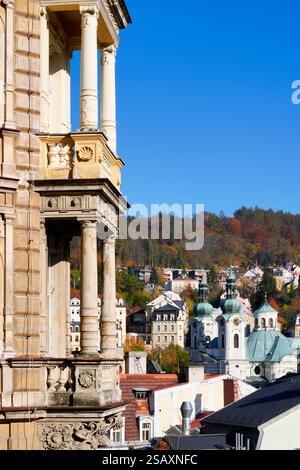 Haus Metropol, Karlovy Vary, Repubblica Ceca Foto Stock