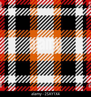 Design tessile in plaid testurizzato. Motivo a scacchi tartan per camicia, abito, tuta, stampa di carta da imballaggio, invito e buono regalo. Design tessile in plaid testurizzato. Campione in tessuto a scacchi per camicia, abito, tuta, stampa di carta da imballaggio, invito e carta regalo. Illustrazione Vettoriale