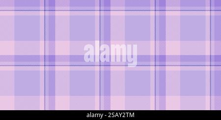 Tessuto di fondo a quadri con motivo picnic tartan senza cuciture. Rilassate la texture dei tessuti con la tavolozza dei colori chiaro e indaco. Tessuto di fondo a quadri con motivo picnic tartan senza cuciture. Rilassa la texture dei tessuti con colori chiari e indaco. Illustrazione Vettoriale
