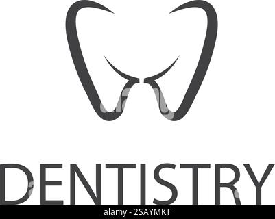 Un moderno logo dentista Illustrazione Vettoriale