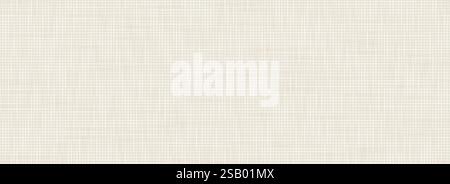 Lino beige senza cuciture. Sfondo a ripetizione su tela neutro chiaro. Carta da parati in tessuto tessuto tessuto tessuto. Tessuto ruvido dell'assia. Superficie rustica intrecciata. Sfondo in cotone organico vettoriale Illustrazione Vettoriale