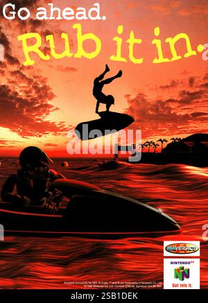 1997 UK Wave Race 64 - videogioco di corse sviluppato e pubblicato da Nintendo Foto Stock