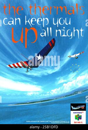 1997 UK Pilotwings 64 - videogioco di simulazione di volo sviluppato da Nintendo e Paradigm Simulation Foto Stock