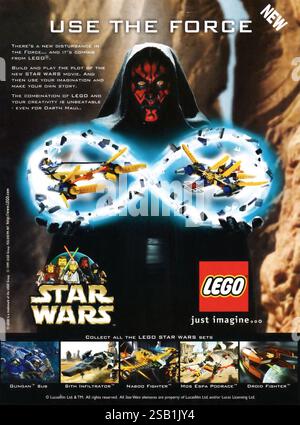 1999 Lego Star Wars imposta l'annuncio - "Usa la forza" Foto Stock