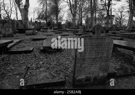Cimitero di haworth, Yorkshire. REGNO UNITO Foto Stock