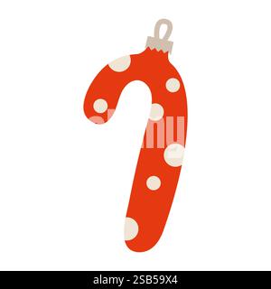 Una vibrante collezione di vari ornamenti per le vacanze, tra cui animali, alberi e simboli tradizionali esposti insieme. Ogni decor presenta un'unica decorazione Illustrazione Vettoriale