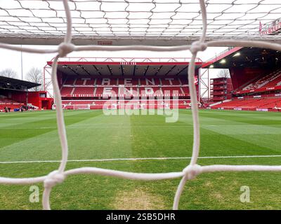 Nottingham, Regno Unito. 1 febbraio 2025. Pre-partita al Nottingham Forest contro Brighton & Hove Albion, EPL Match, al City Ground, Nottingham, Notts. Crediti: Paul Marriott/Alamy Live News Foto Stock