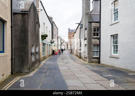 Victoria Street a Kirkwall sulla Mainland Orkney Foto Stock Victoria Street a Kirkwall sulla Mainland Orkney Foto Stock