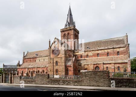 Cattedrale di San Magnus, Kirkwall, Orcadi. Foto Stock