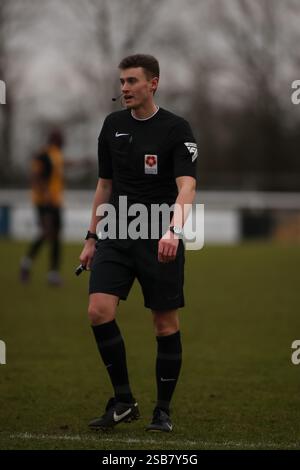 Durante la partita della National League North, Leamington contro Marine Foto Stock
