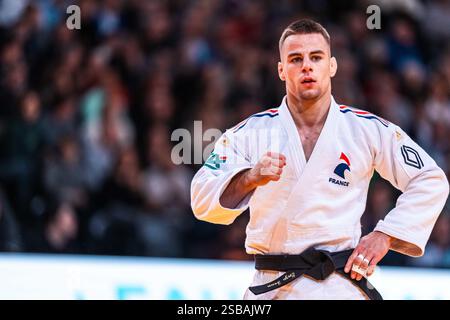 Parigi, Francia. 1 febbraio 2025. Parigi, Francia. 1 febbraio 2025. Enzo JEAN (fra) round di 16 uomini -60Kg durante il Grand Slam di Parigi 2025, evento IJF Judo il 1° febbraio 2025 presso Accor Arena di Parigi, Francia - foto Alexandre Martins/DPPI Credit: DPPI Media/Alamy Live News Foto Stock
