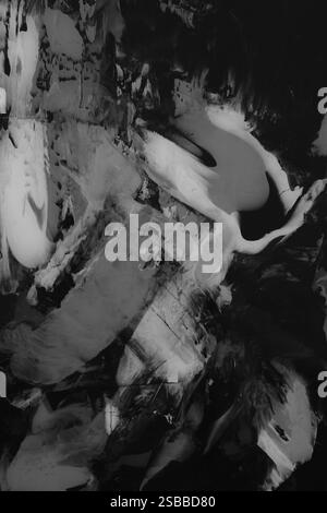 Arte astratta su supporto acrilico Foto Stock