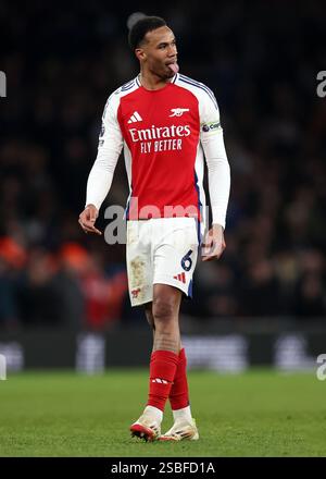 Londra, Regno Unito. 2 febbraio 2025. Gabriel dell'Arsenal durante la partita di Premier League all'Emirates Stadium di Londra. Il credito per immagini dovrebbe essere: David Klein/Sportimage Credit: Sportimage Ltd/Alamy Live News Foto Stock