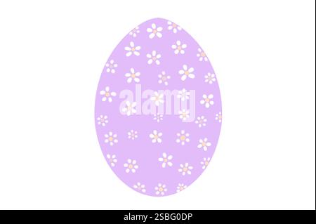 Buona Pasqua. Set di uova di Pasqua con diverse texture su sfondo bianco. Vacanze primaverili. Illustrazione isolata. Buone uova di pasqua. Foto Stock