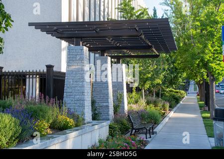 Passeggiata tranquilla a Salt Lake City, Utah Foto Stock