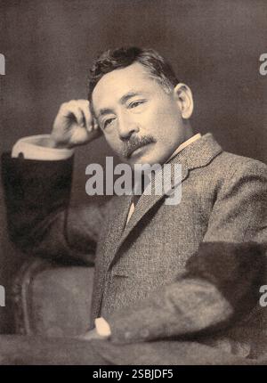 Natsume Soseki (1867-1916), nata Natsume Kin'nosuke, è stata una scrittrice giapponese. Fatto il 13 settembre 1912, il giorno del funerale dell'imperatore Meiji. Foto Stock