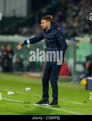 Vila do Conde, Guimaraes, Portogallo. 3 febbraio 2025. MARTIN ANSELMI allenatore del Porto visto durante la partita di Liga Portugal Betclic 2024/25 tra Rio Ave e FC Porto all'Estadio dos Arcos 3, febbraio 2025 a Vila do Conde, Portogallo. Punteggio finale Rio Ave 2 - 2 FC Porto (immagine di credito: © Miguel Lemos/ZUMA Press Wire) SOLO PER USO EDITORIALE! Non per USO commerciale! Crediti: ZUMA Press, Inc./Alamy Live News Foto Stock