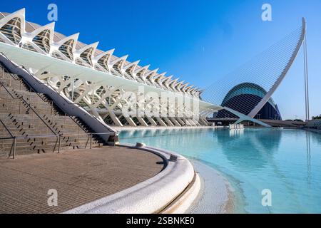 Spagna, Valencia, città delle Arti e delle Scienze (la Ciutat de les Arts i les Ciències), Museo della Scienza (Museu de les Ciències) Foto Stock