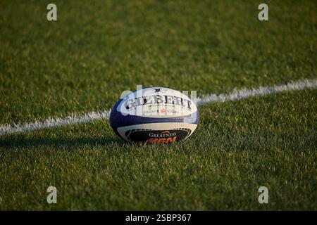 Marcoussis, Francia. 3 febbraio 2025. Dopo la sua vittoria contro il Galles allo Stade de France, il XV di Francia riprende l'allenamento al CNR (National Rugby Center) di Marcoussis per la prossima partita contro il XV della Rosa in Inghilterra sabato 8 febbraio. Marcoussis, Francia, il 3 febbraio 2025. Foto di Jean Pierre Nguyen Van hai Barbier/ABACAPRESS. COM credito: Abaca Press/Alamy Live News Foto Stock