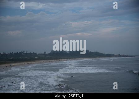 Gamboa Beach sulla costa di Santa Catarina nel sud del Brasile. Foto Stock