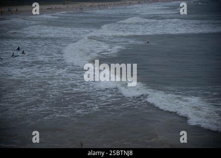 Gamboa Beach sulla costa di Santa Catarina nel sud del Brasile. Foto Stock