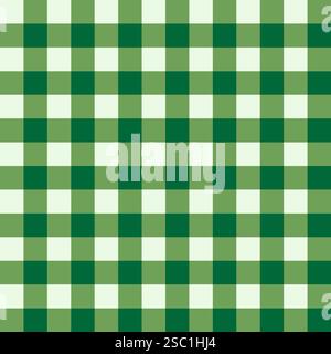 Motivo a scacchi verde in un elegante design a quadri per le feste e illustrazioni vettoriali Illustrazione Vettoriale