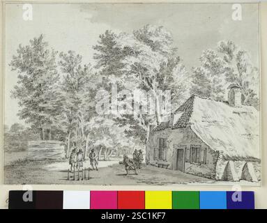 Gezicht op de boerderij annex herberg Het Loevenhoutje bij de kruising van de Anthoniedijk en de Hoofddijkse Wetering UtrechtNB De Anthoniedijk heet T.. Foto Stock