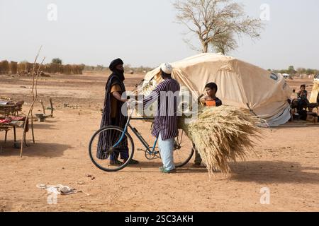 Scena rurale in Mali Foto Stock