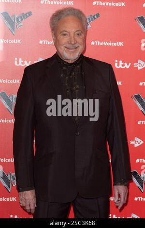 Tom Jones a The Voice UK 2019 - lancio di Photocall a Londra, Inghilterra. Giovedì 3 gennaio 2019 Foto Stock