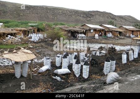 Villaggio. Tigray Valley. Intorno a mercoledì. Tigray. Etiopia Foto Stock